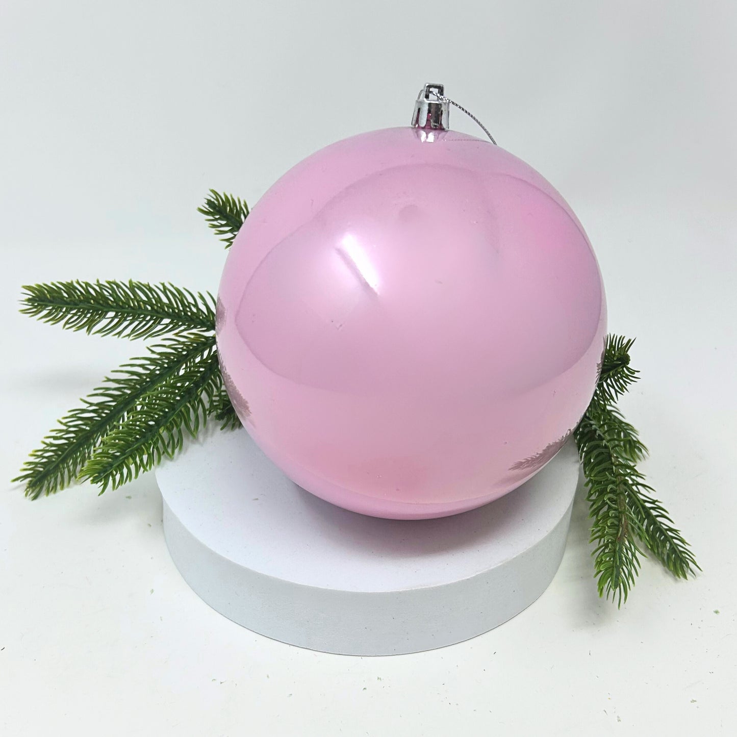 4" Candy Apple Finish Ball Ornament (Lt. Pink) | LC