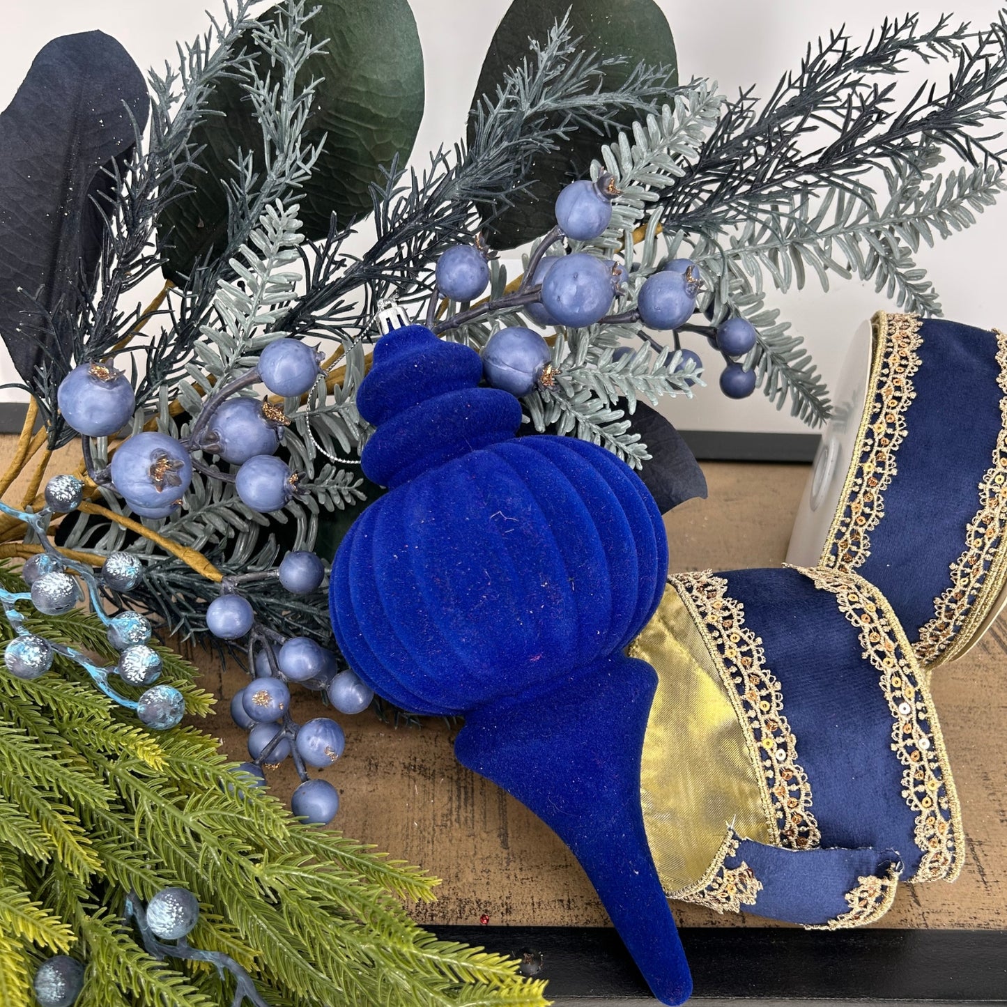 Blue, Blueberry, Gold, Greenery Christmas Tree Mystery Box