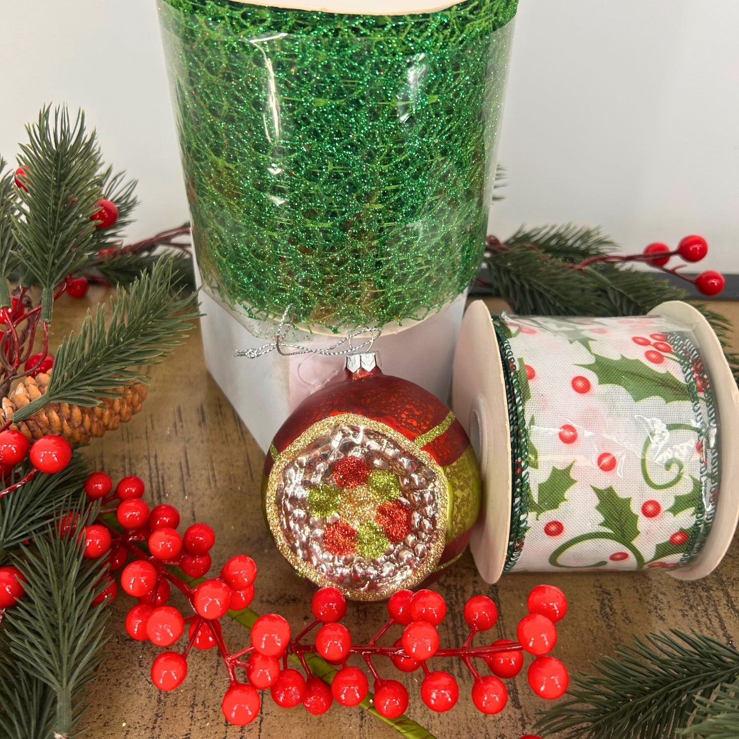 Red, Green, Berries Christmas Tree Mystery Box
