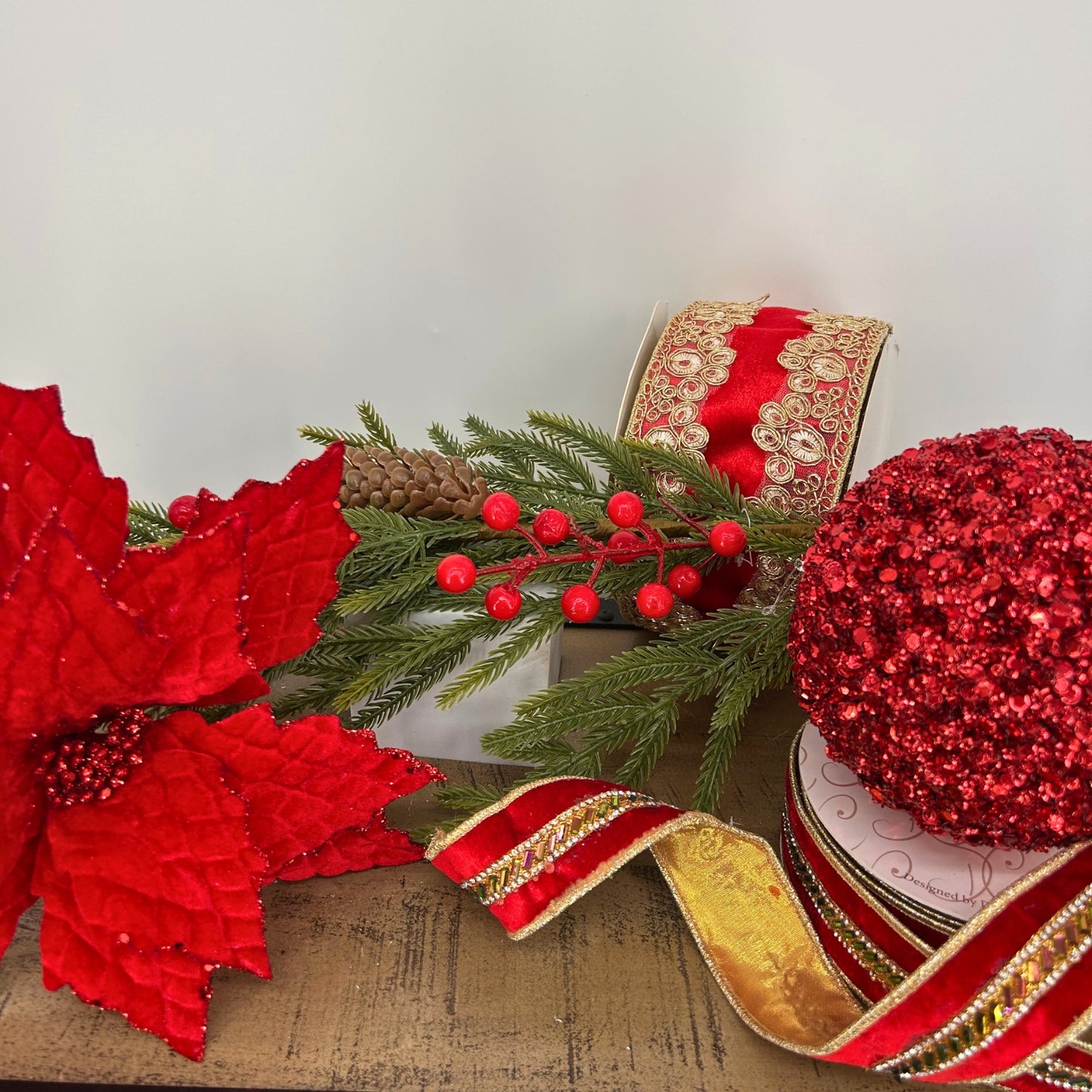 Red, Gold, Berries Christmas Tree Mystery Box