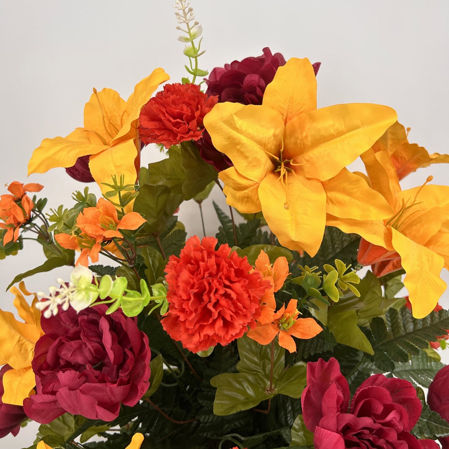 Harvest Tribute Pre-Made Vase Insert (Yellow, Orange, Burgundy)