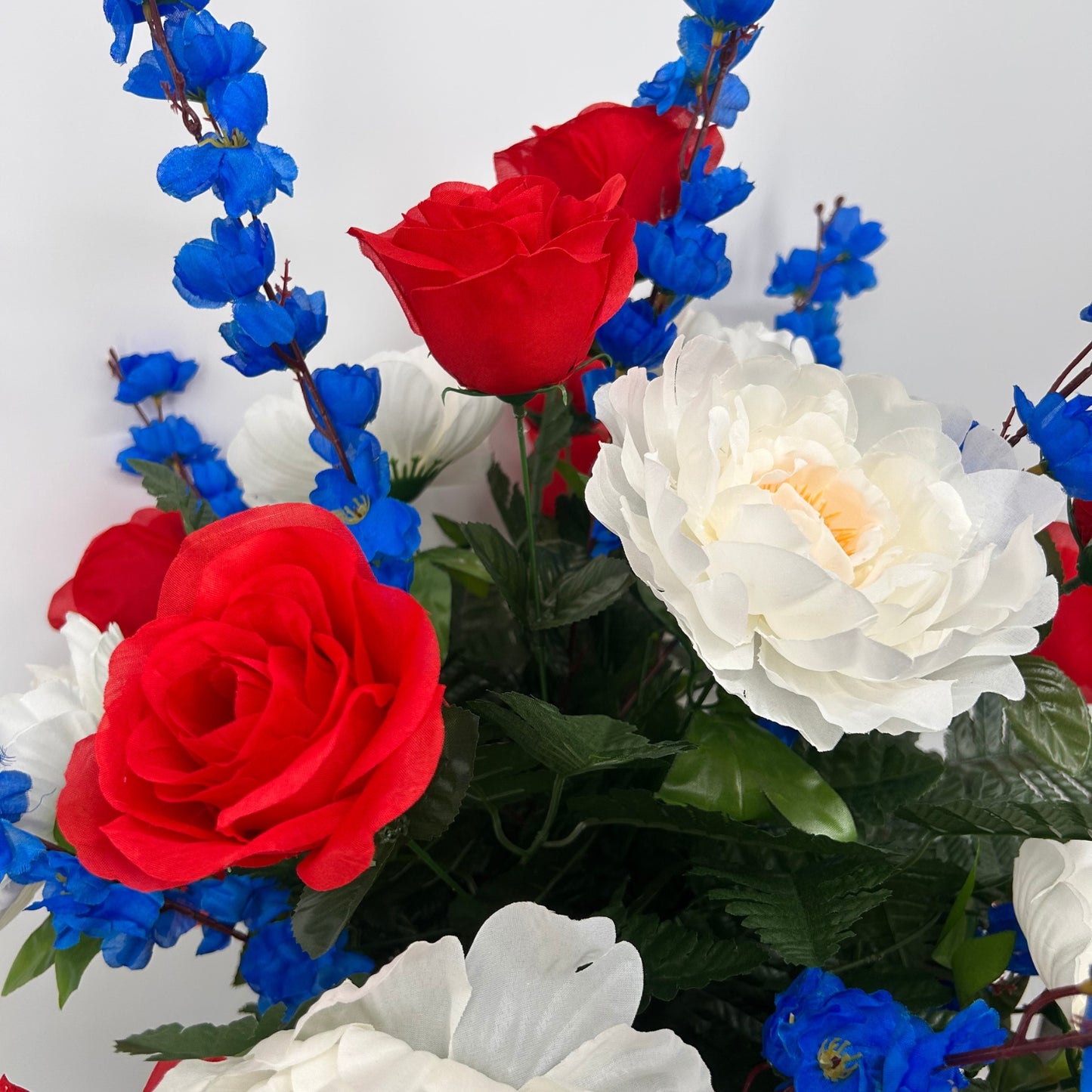 America the Beautiful Pre-Made Vase Insert (Red, White, Blue)