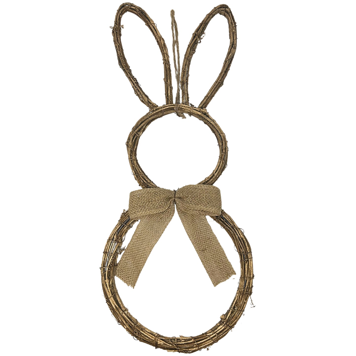 Metallic Brushed Shabby Chic Vine Bunny 20.5” | BFE