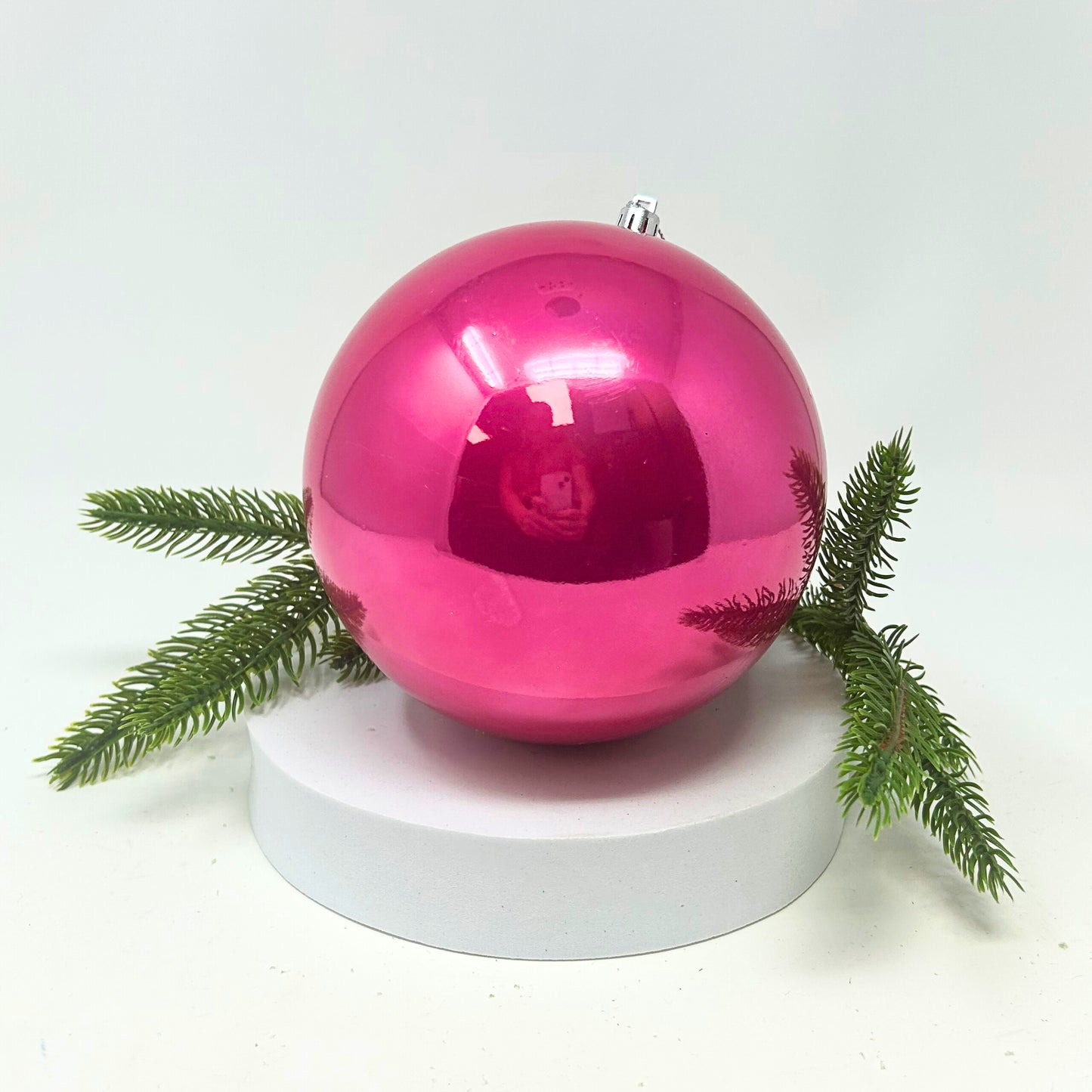 4" Candy Apple Finish Ball Ornament (Dark Pink) | LC