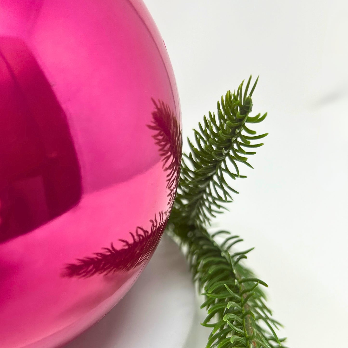 4" Candy Apple Finish Ball Ornament (Dark Pink) | LC