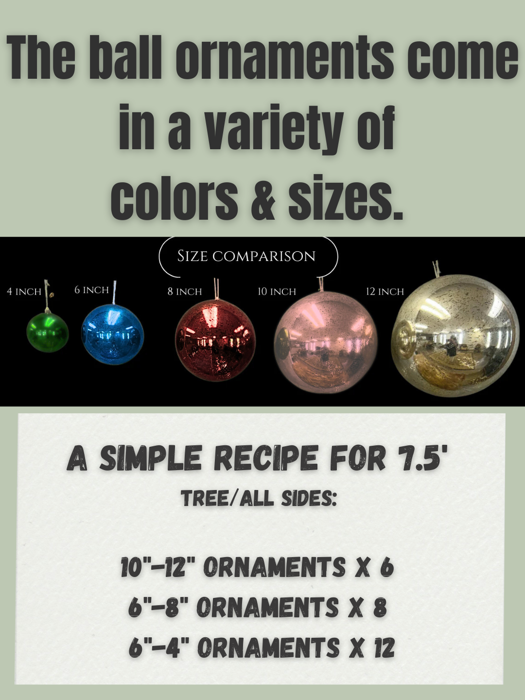 10" VP UV Resistant Shiny Ball Ornament in Red | XJB