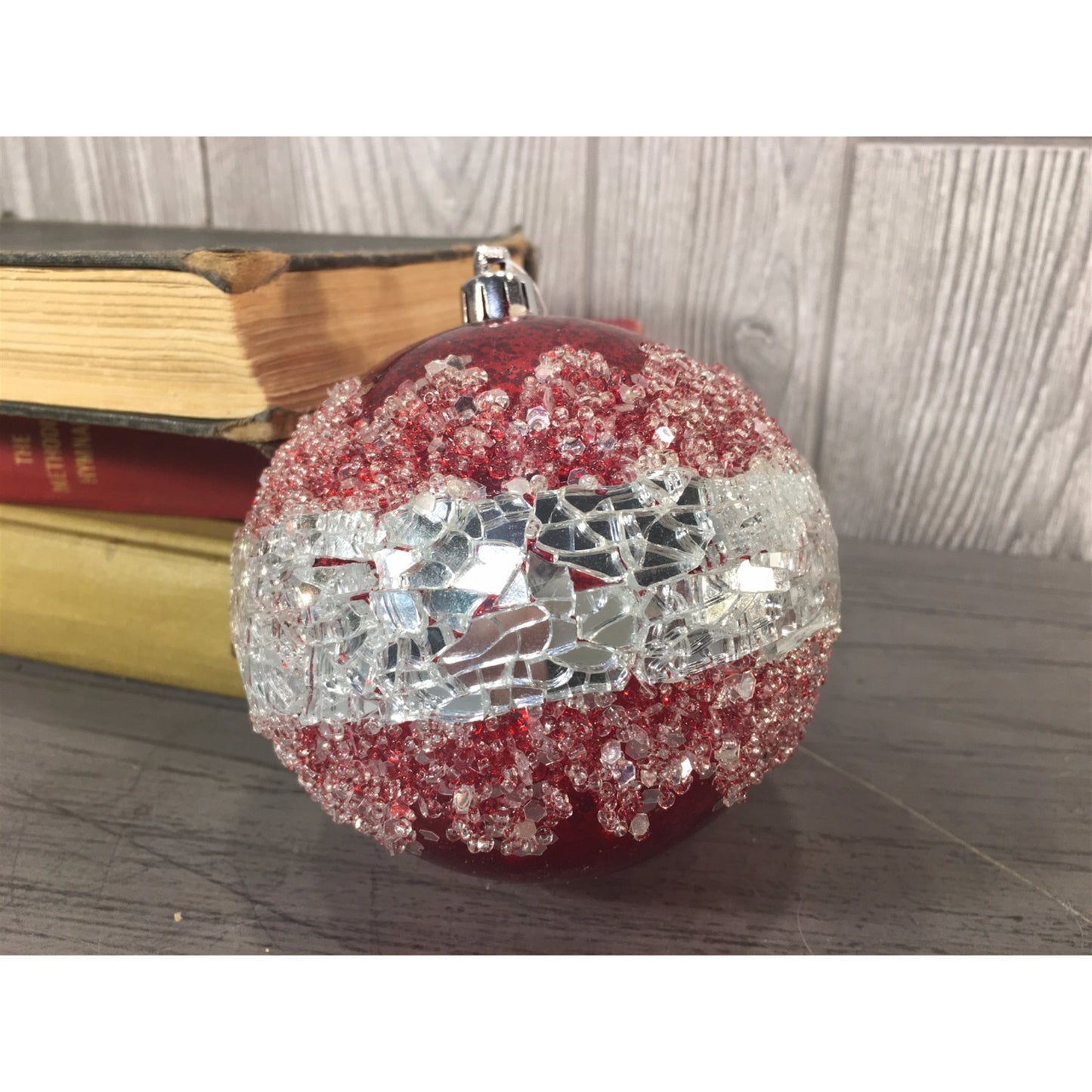 4" Mercury Ball with Snow in Red | XJB