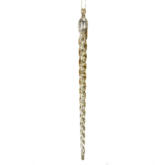 11” Antique Crystal Icicle - Champagne | XJ