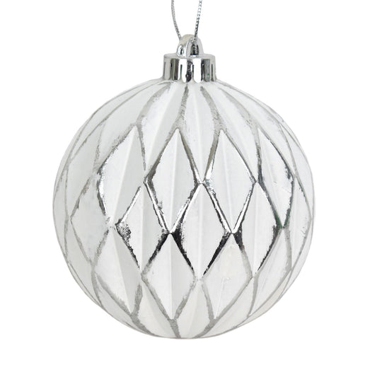 4.75" Vintage Harlequin Ball Ornament | FY