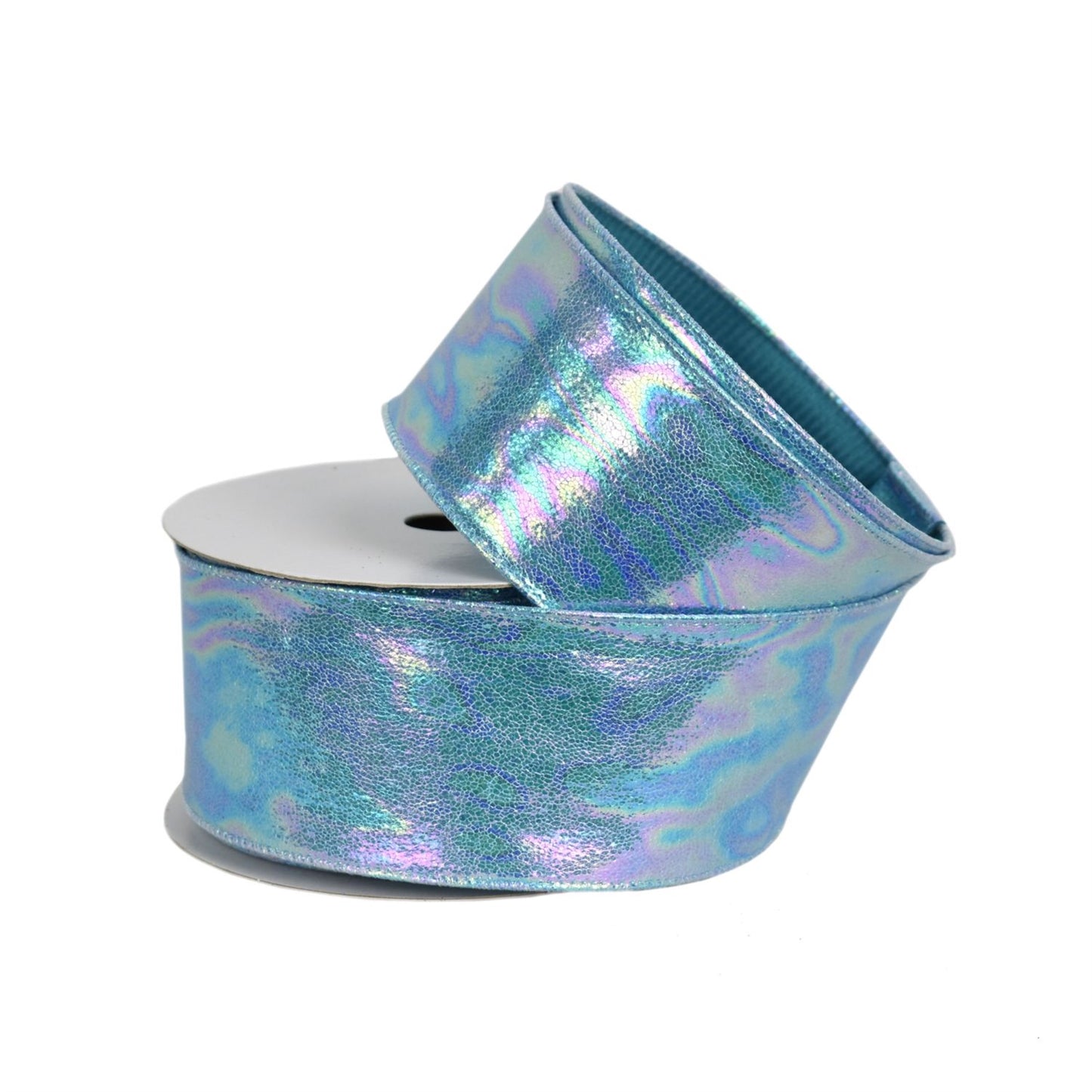 Serenity Blue Watercolor Iridescent Ribbon 2.5" x 10yd CAF | YT