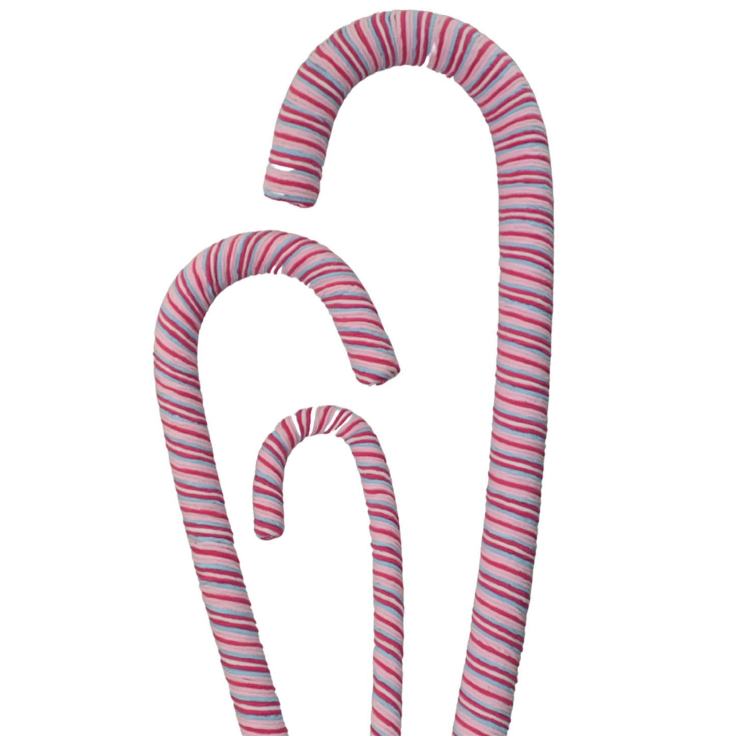 48" Chenille Bright Christmas Candy Cane in Multi | TA