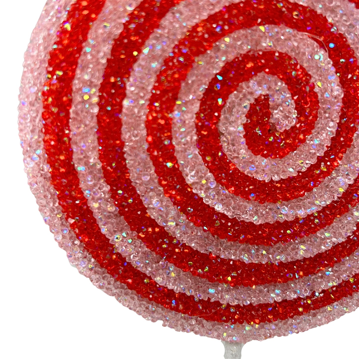 Icy Peppermint Stripe Lollipop Ornament 15"H x 5.25"W | TA
