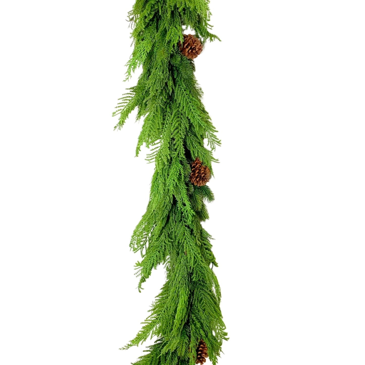 Mixed Christmas Cypress Garland 72" | XJ