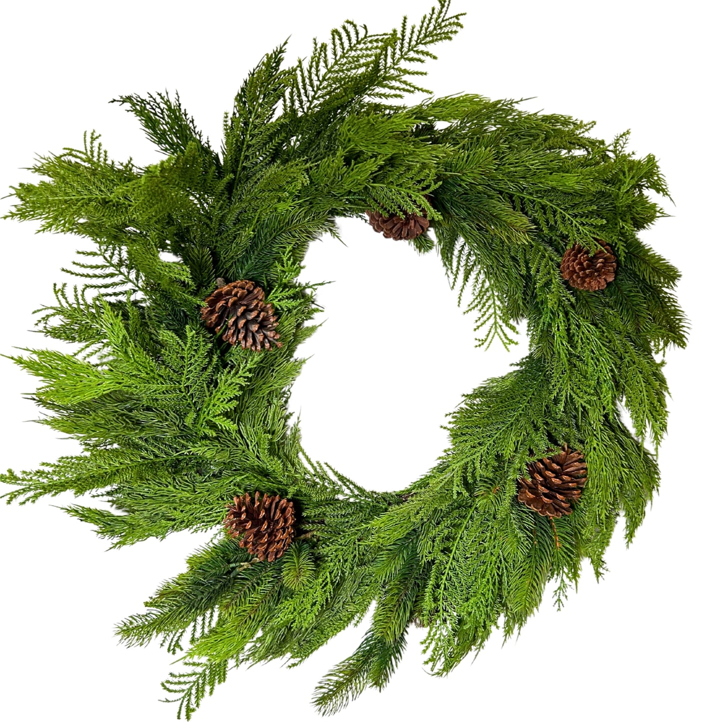 Mixed Christmas Cypress Wreath 30" | XJ