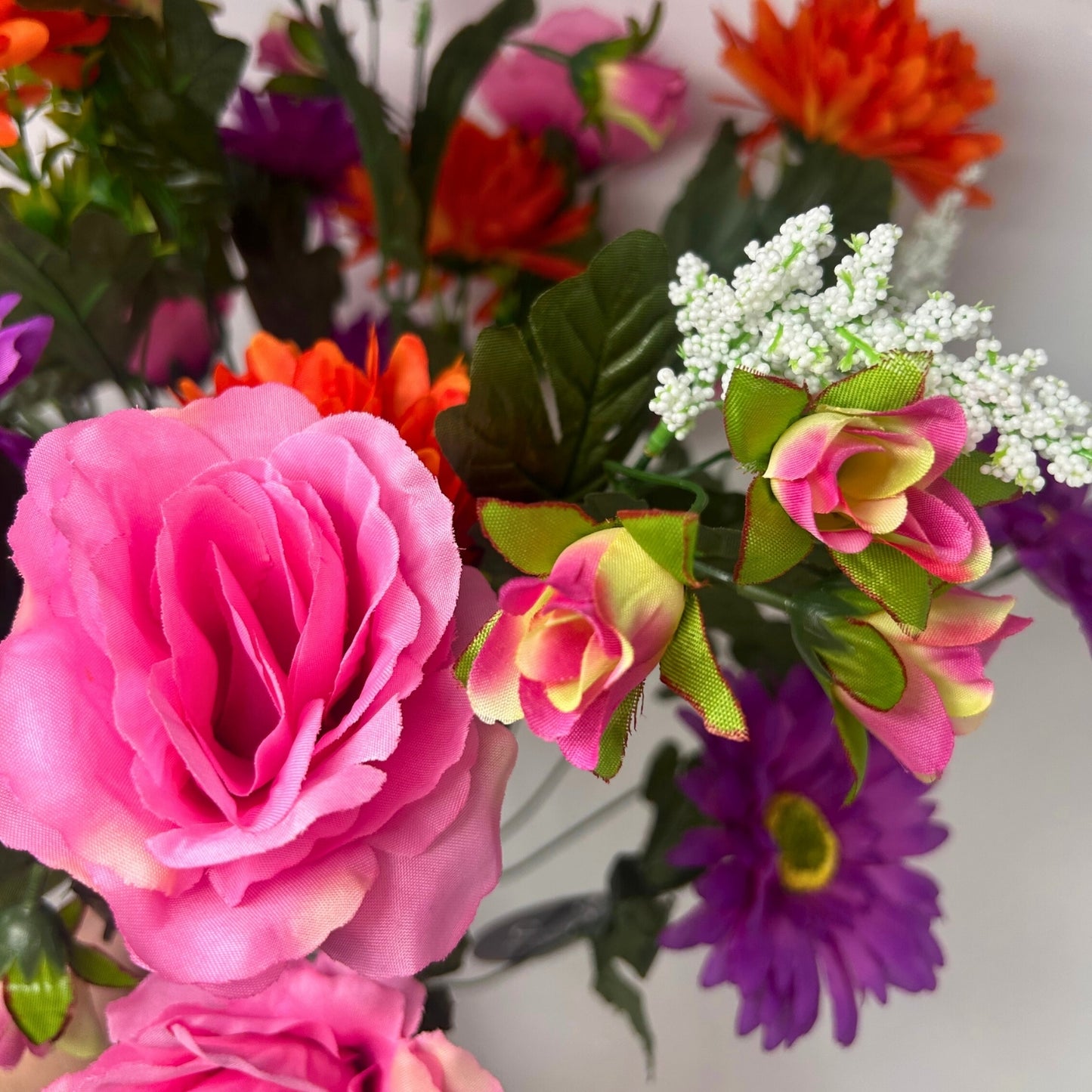 Rose/Mum/Gerbera Bush x24 - Pink/Purple/Orange | SXE