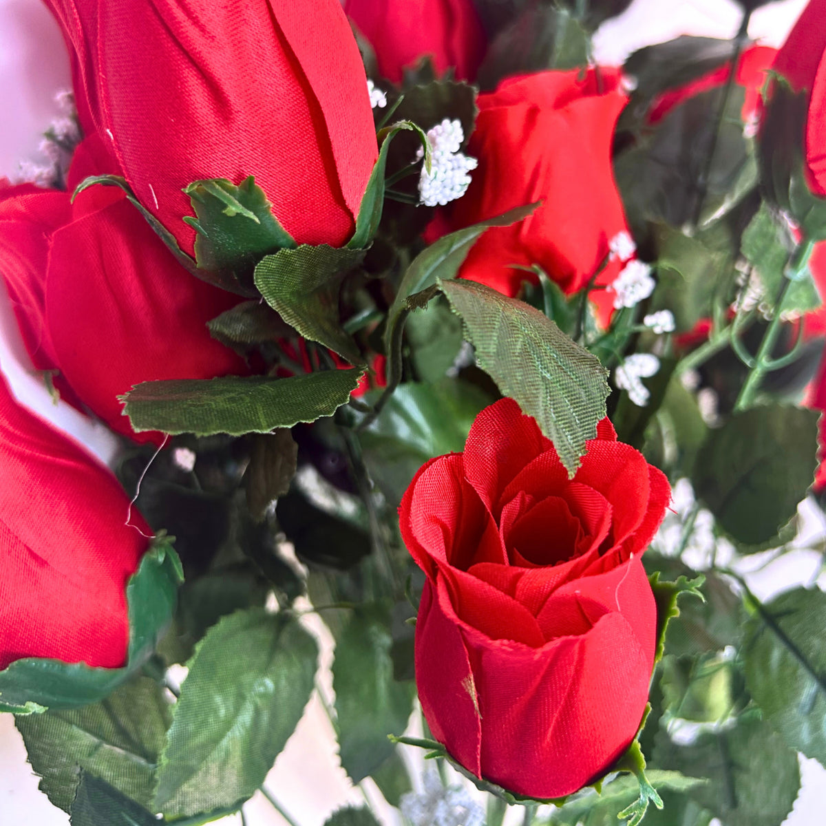 Rose Bud Bush (23.5”) x 24 Red David Christopher's