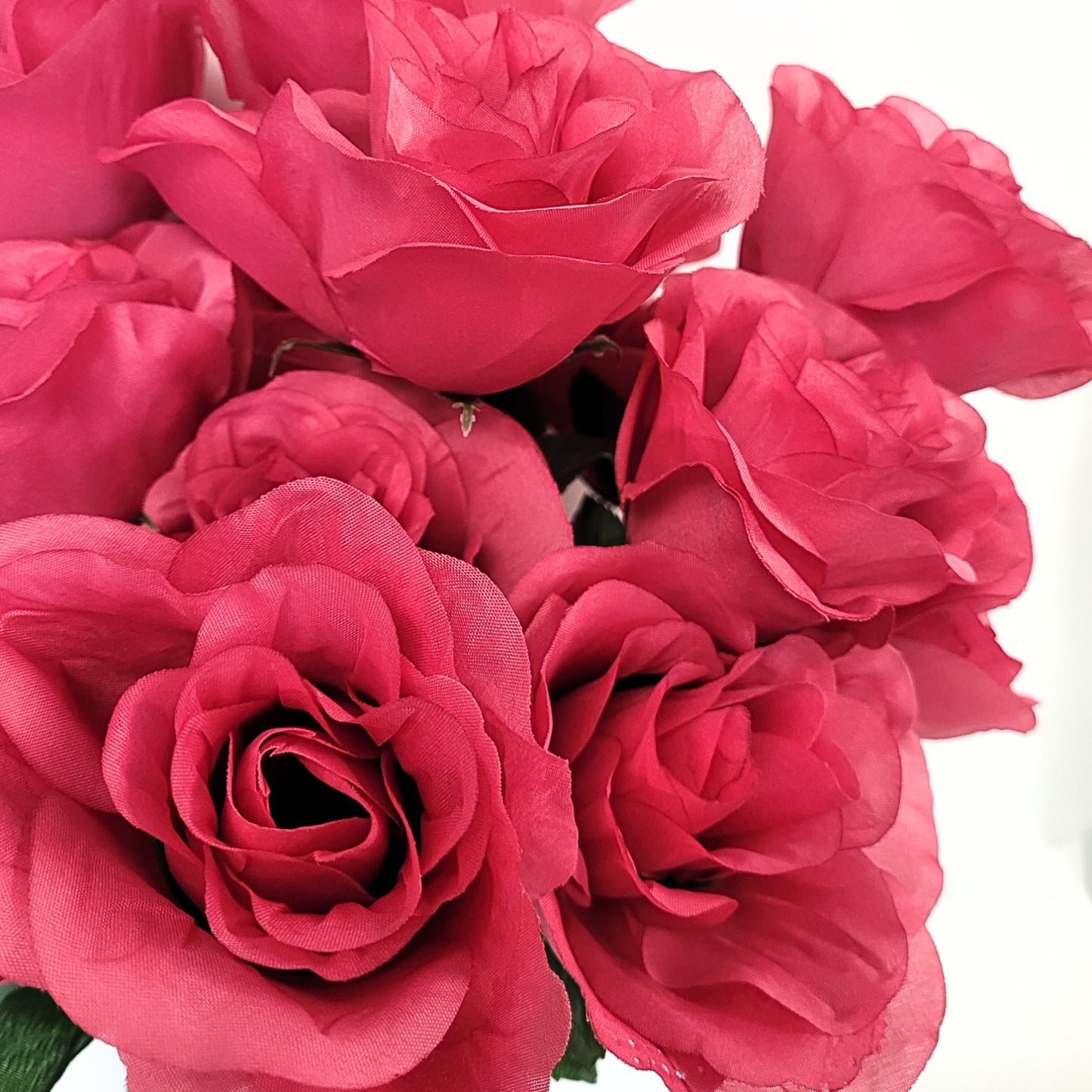 Medium Open Rose Bush x 14 - Hot Pink 19" | CZE