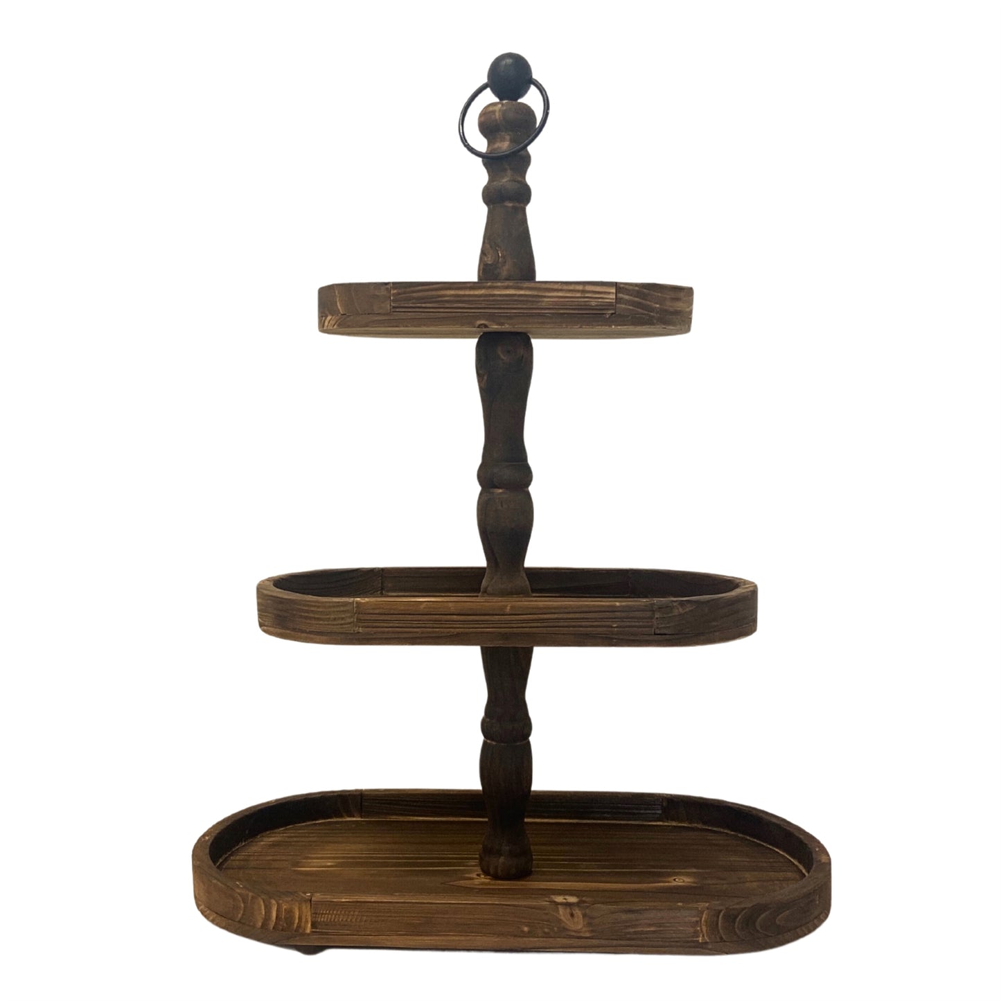 3-Layer Tray in Dark Wood | LW