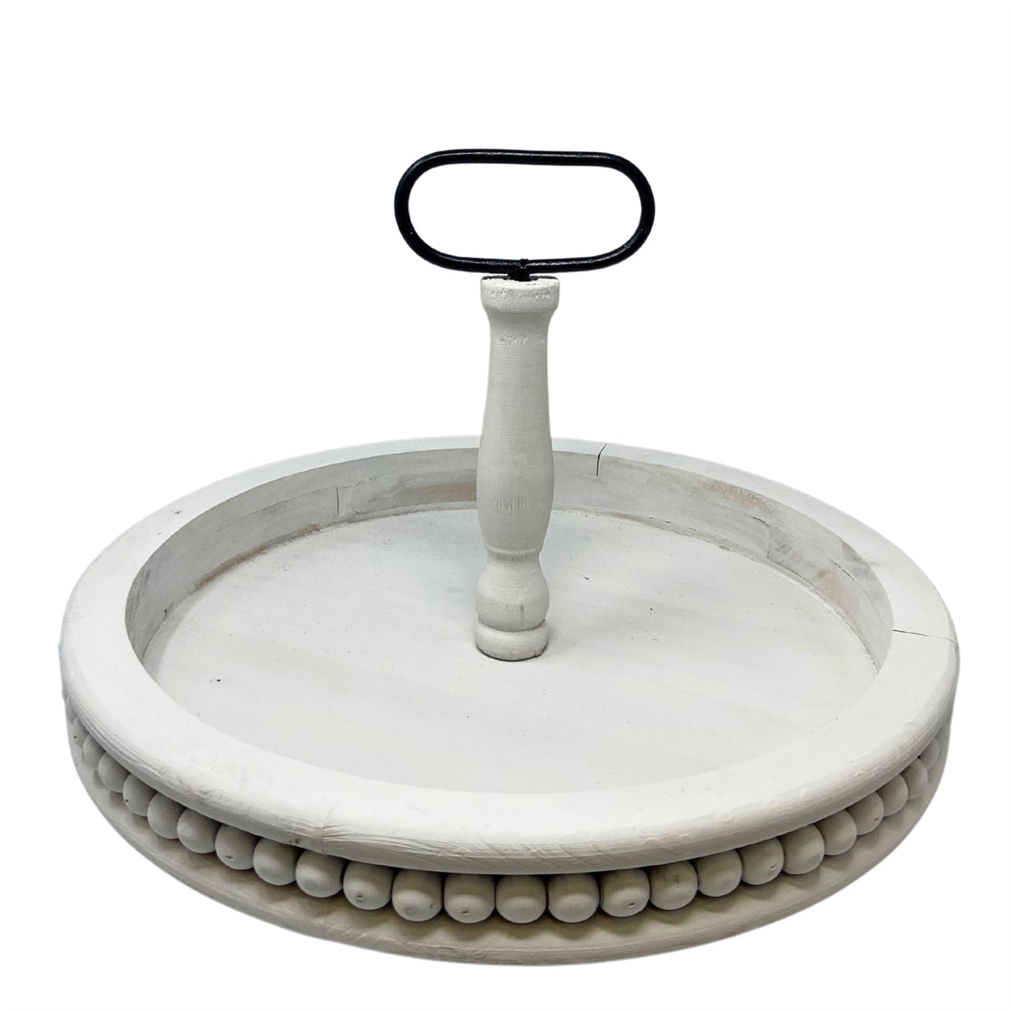 White Washed Wooden Tray