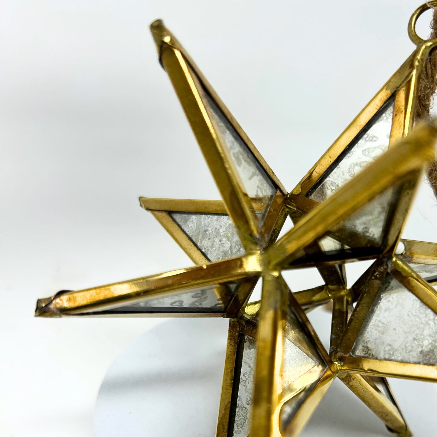 Silver Glass 3D Star Ornament 4” | AM