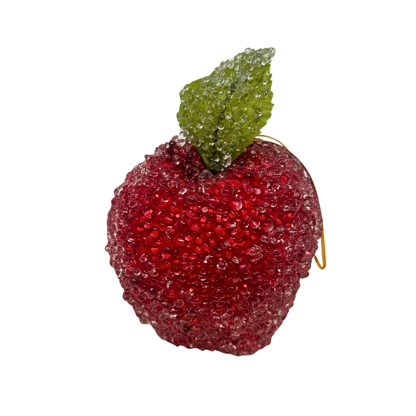 Beaded Christmas Apple 3.75" | YS