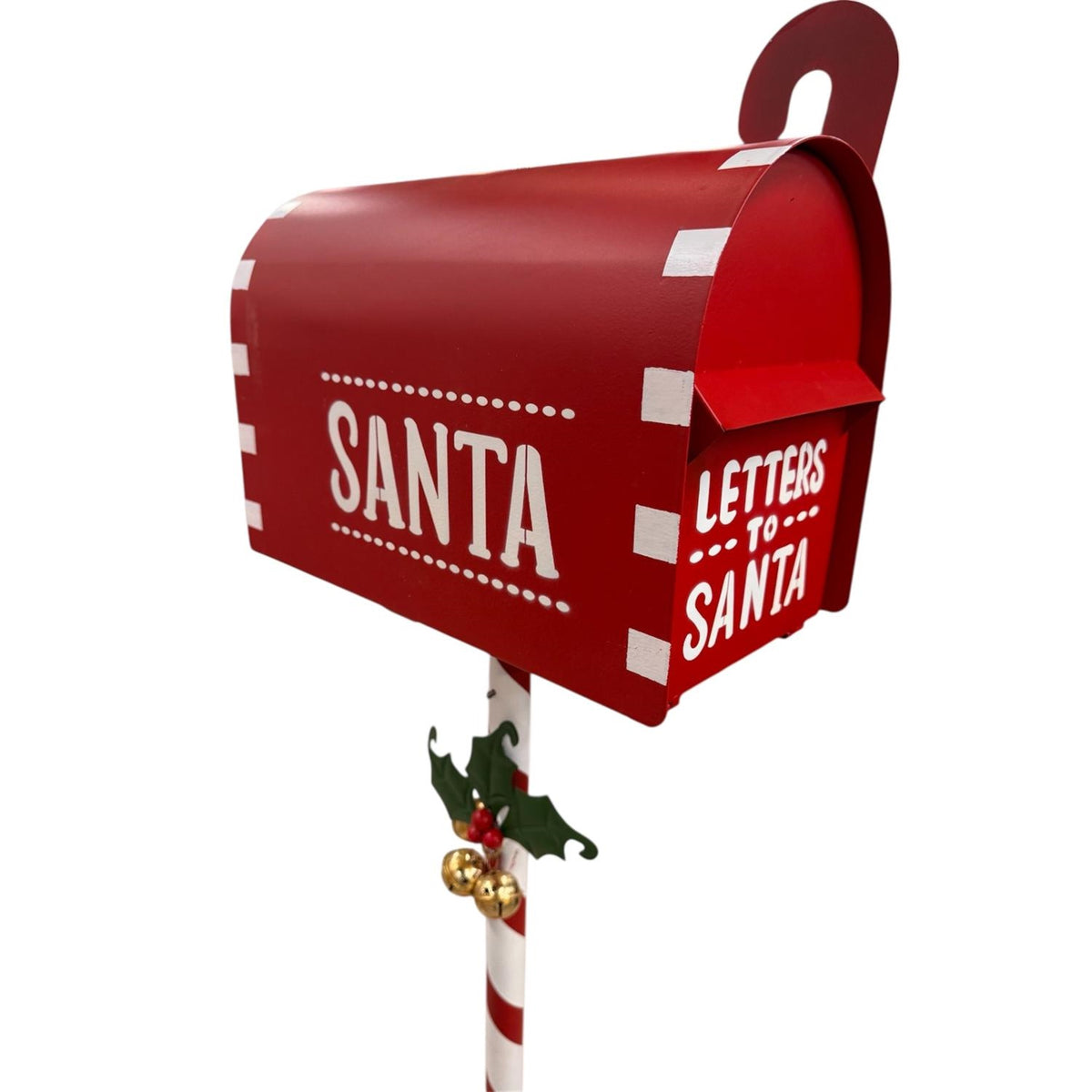 Metal North Pole Post office Mailbox 54.25" | FH