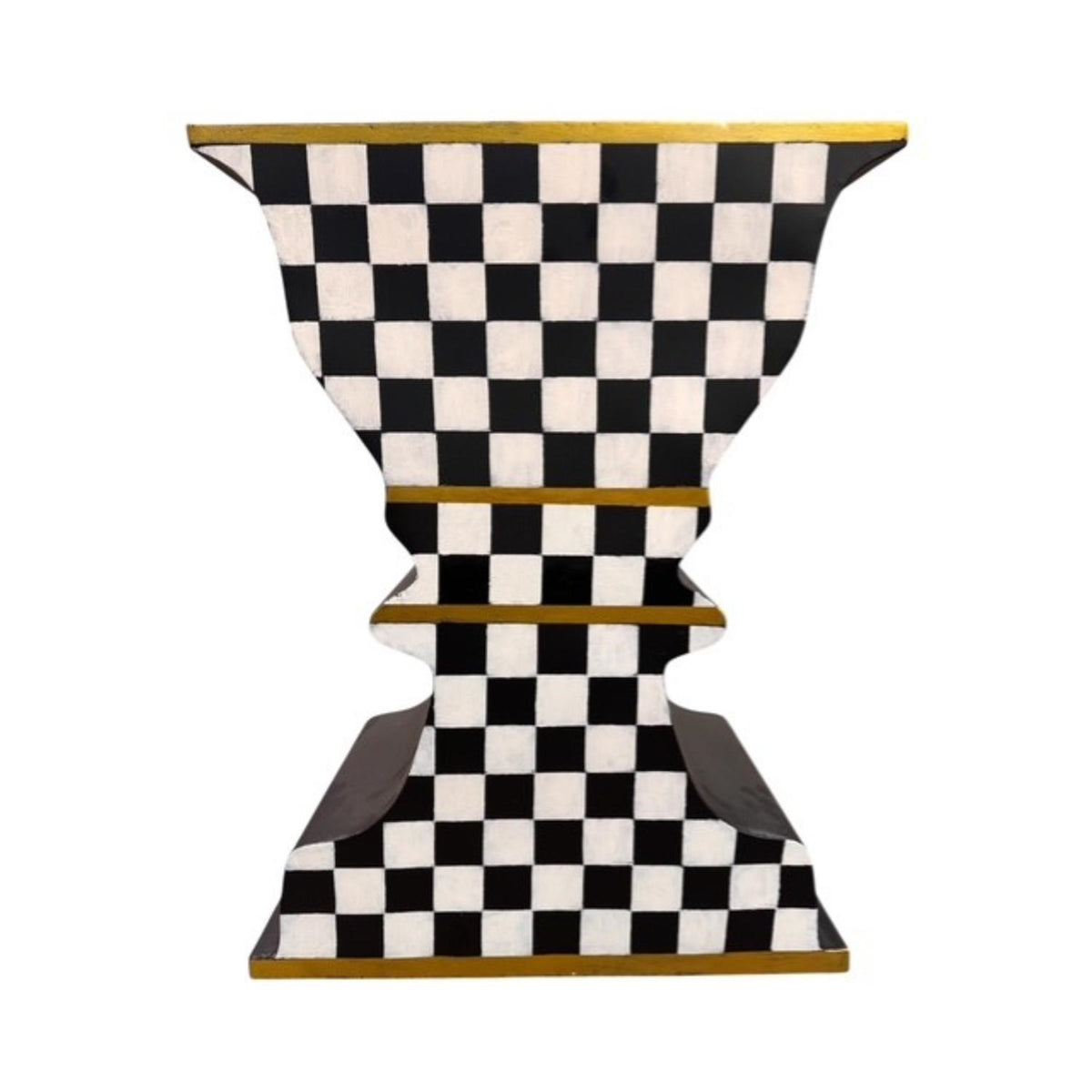 Classic Checkered Metal Urn 24" x 10" | FH