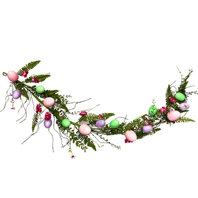 Glitz Easter Egg Wildflower Garland 53” |YSE