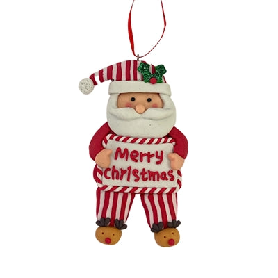 Sleepy Time Slippers Cookie Ornament, Set of 2 - 4.5"H x 2.5"-3.25"W | YK