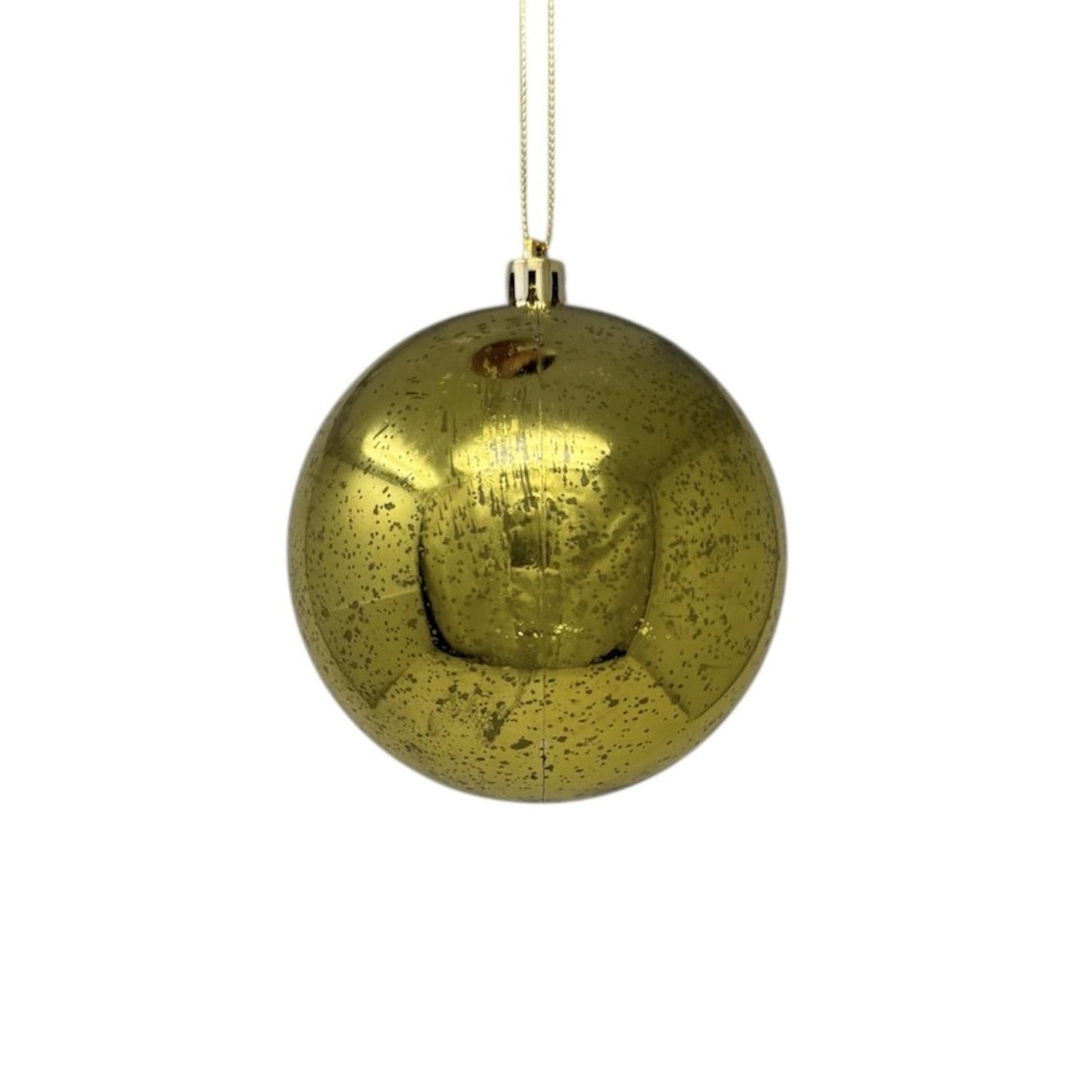 Plastic Mercury Shiny Ball Ornament 4" Apple Green | LC