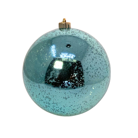 Plastic Mercury Shiny Ball Ornament 4" Seafoam | LC