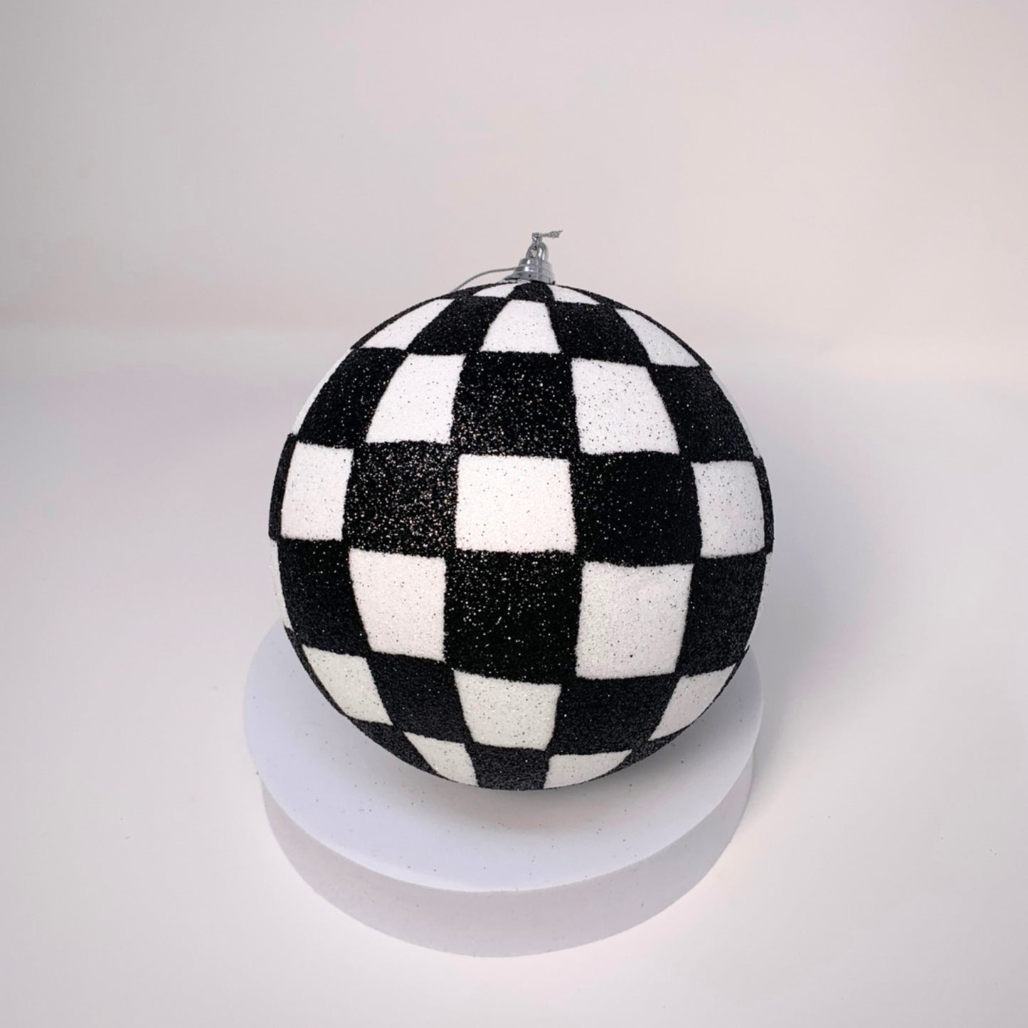 Check It Off The List Checkered Ball Ornament 6" | YK