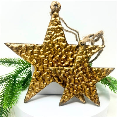 Ornate Gold Star Ornament 4” | AMR