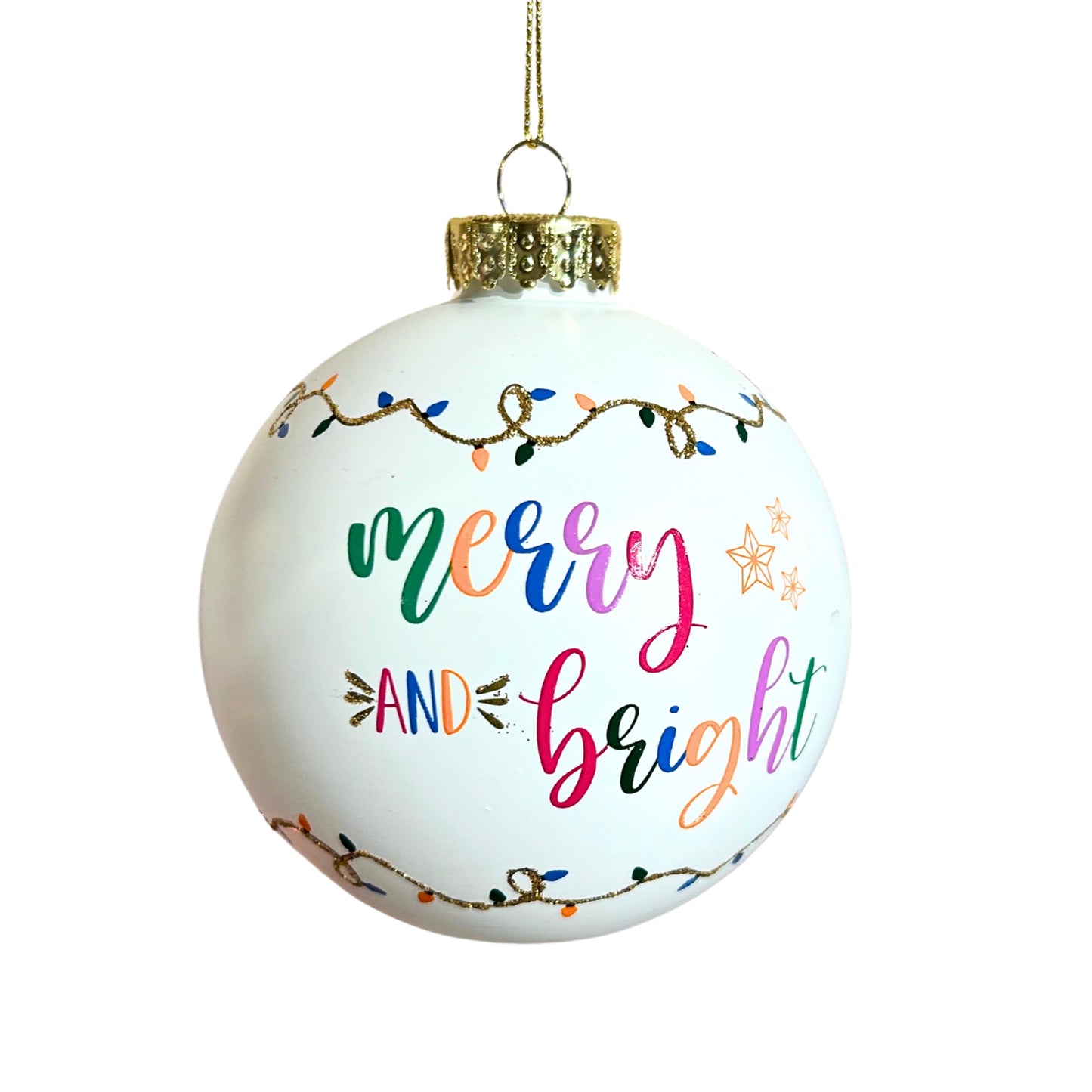 Merry&Bright Ornament 4” | LC