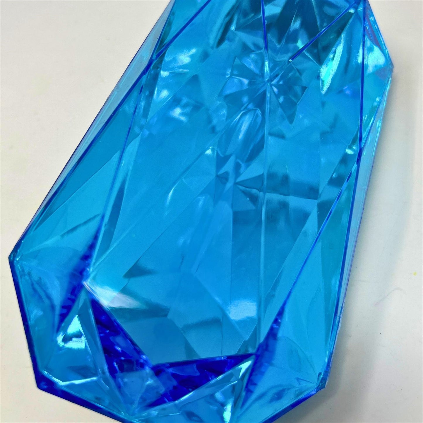 Acrylic Flocked Diamond Ball Ornament - Tangerine 6" | YK