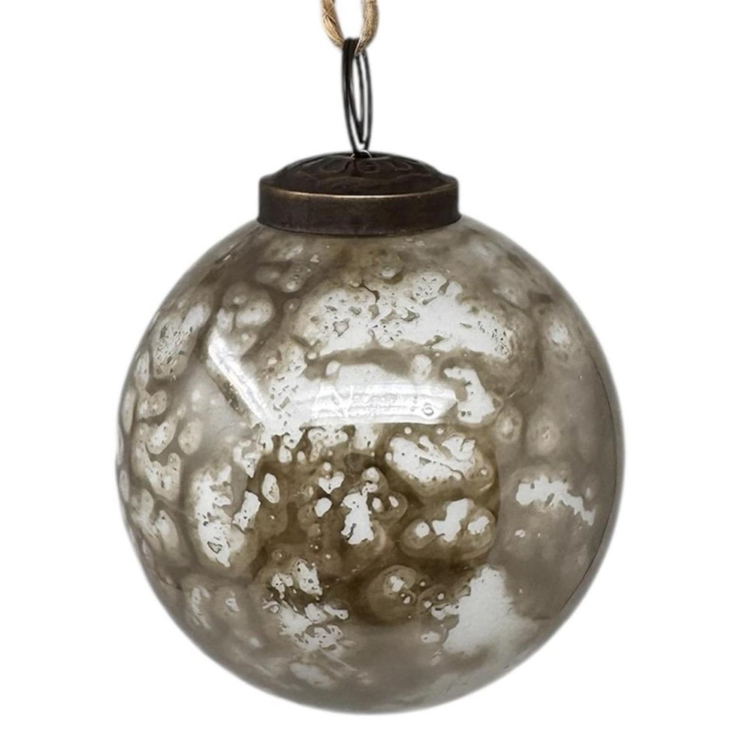 5" Marble Plated Glass Ornament | SB