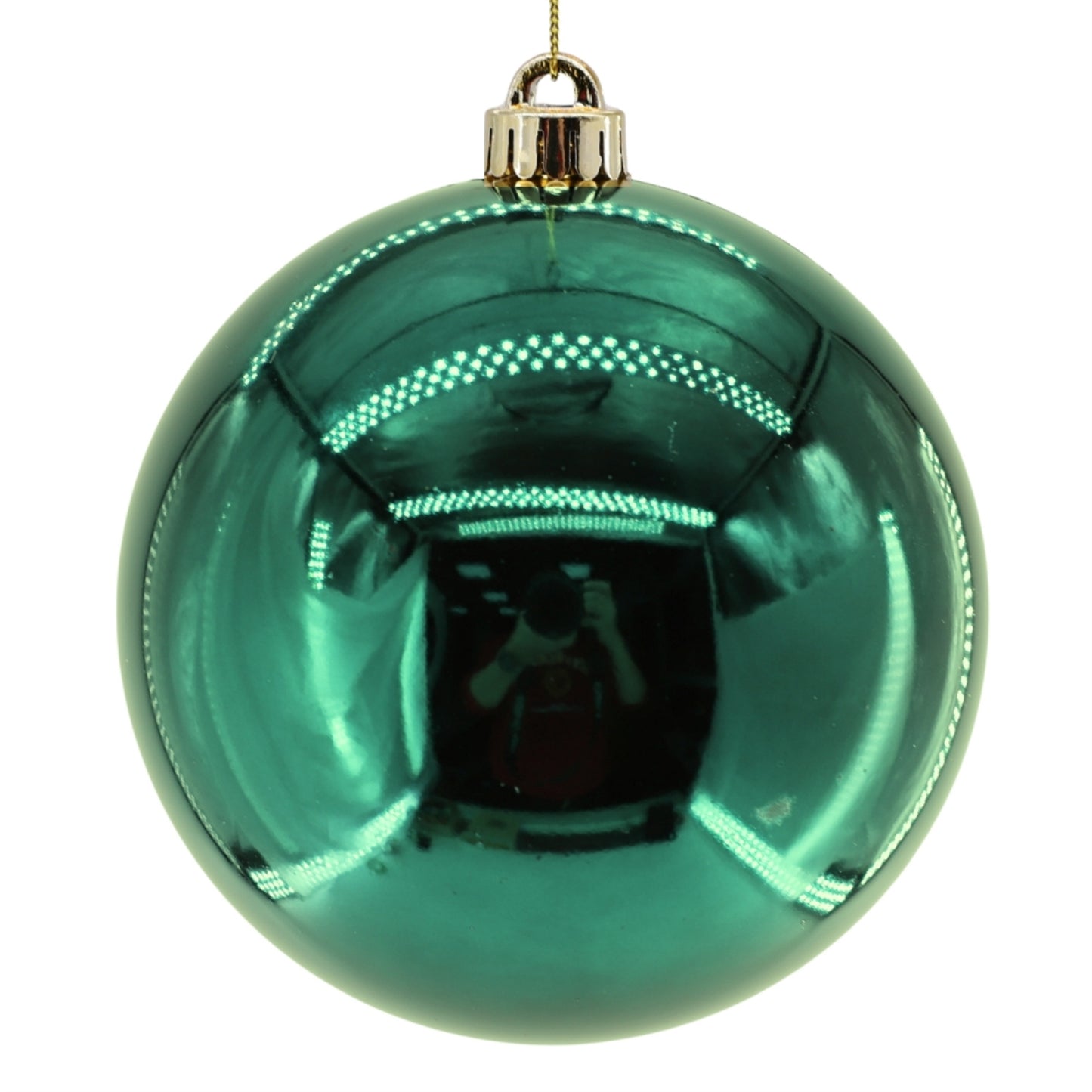 Plastic Shiny Finish Ball Ornament 8" - Basil | ZT
