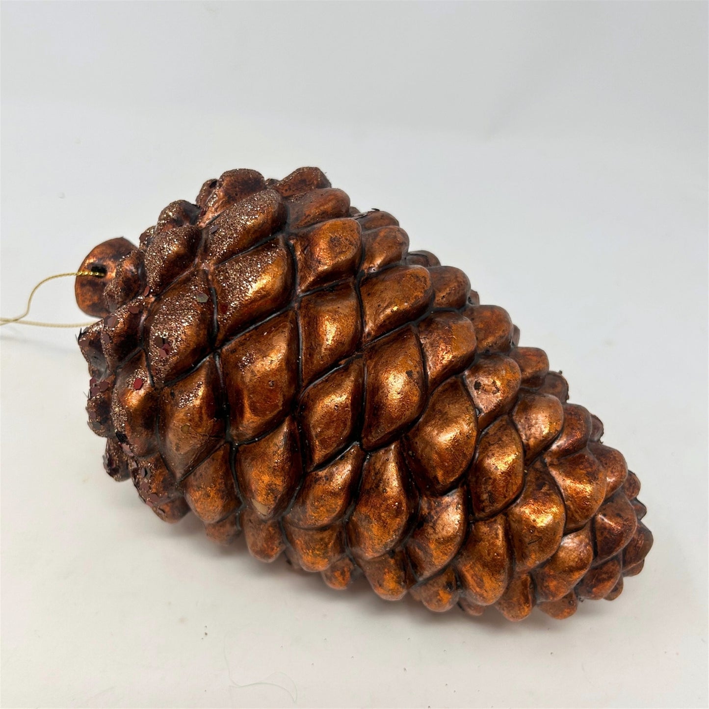 Metallic Pinecone Ornament 8" - Bronze | YK