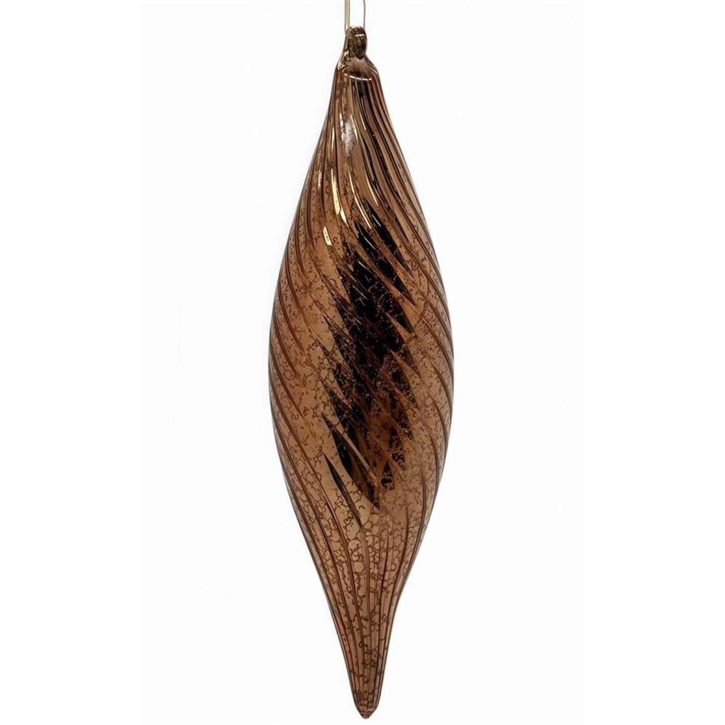 Bronze Glass Finial Ornament 9" | TG