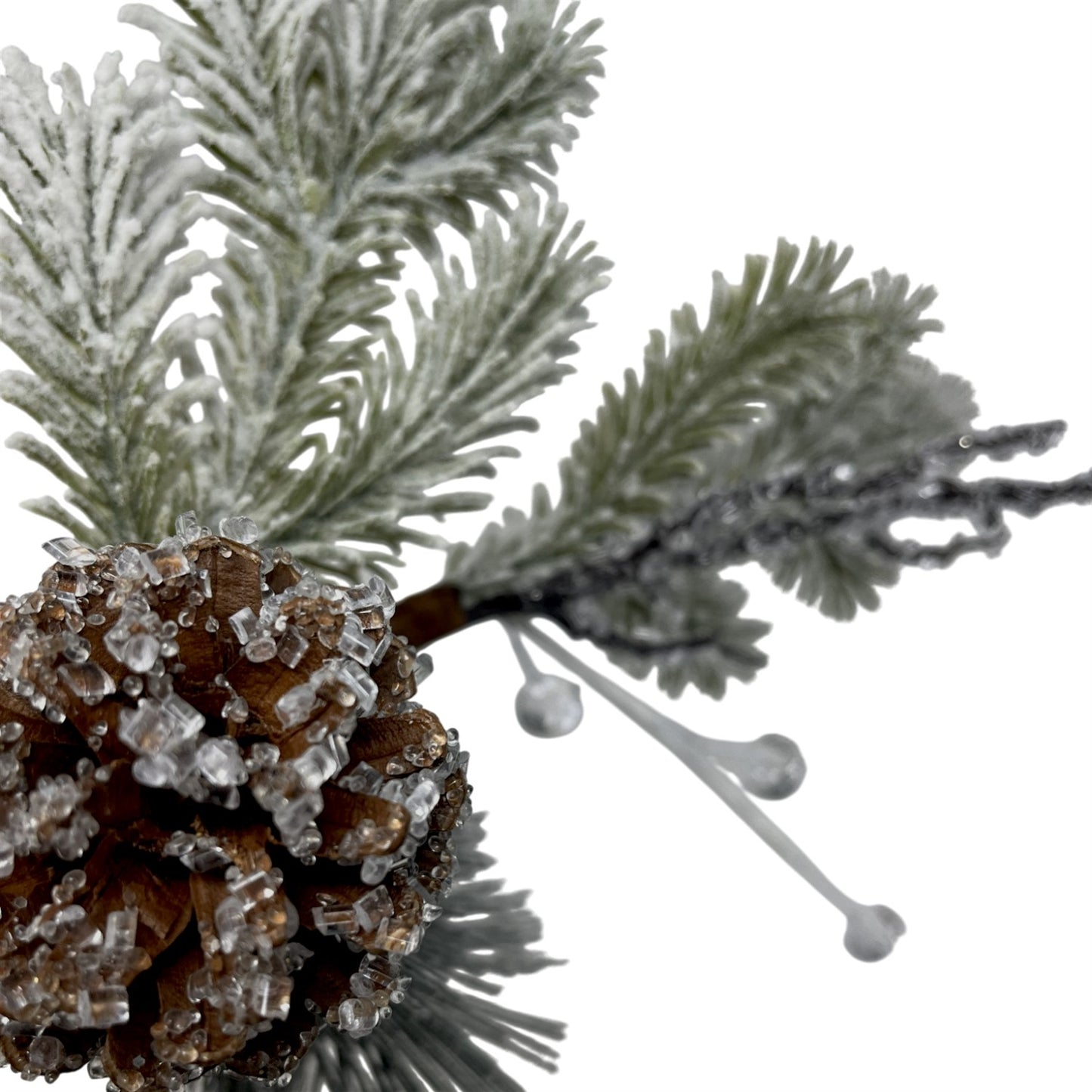 Snowed Pine Crystal Pick 16" | KS