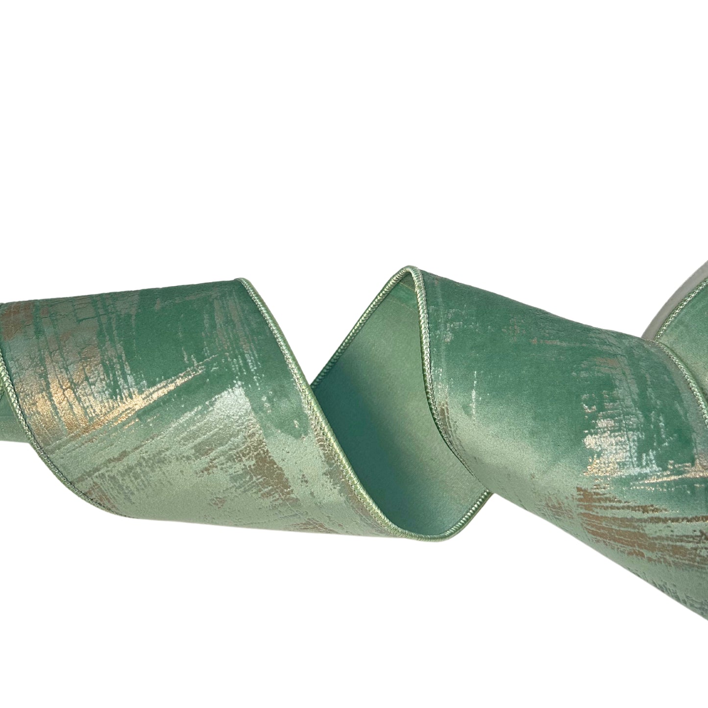 Mint Velvet w/ Abstract Gold Accents 4”X10YD | IR