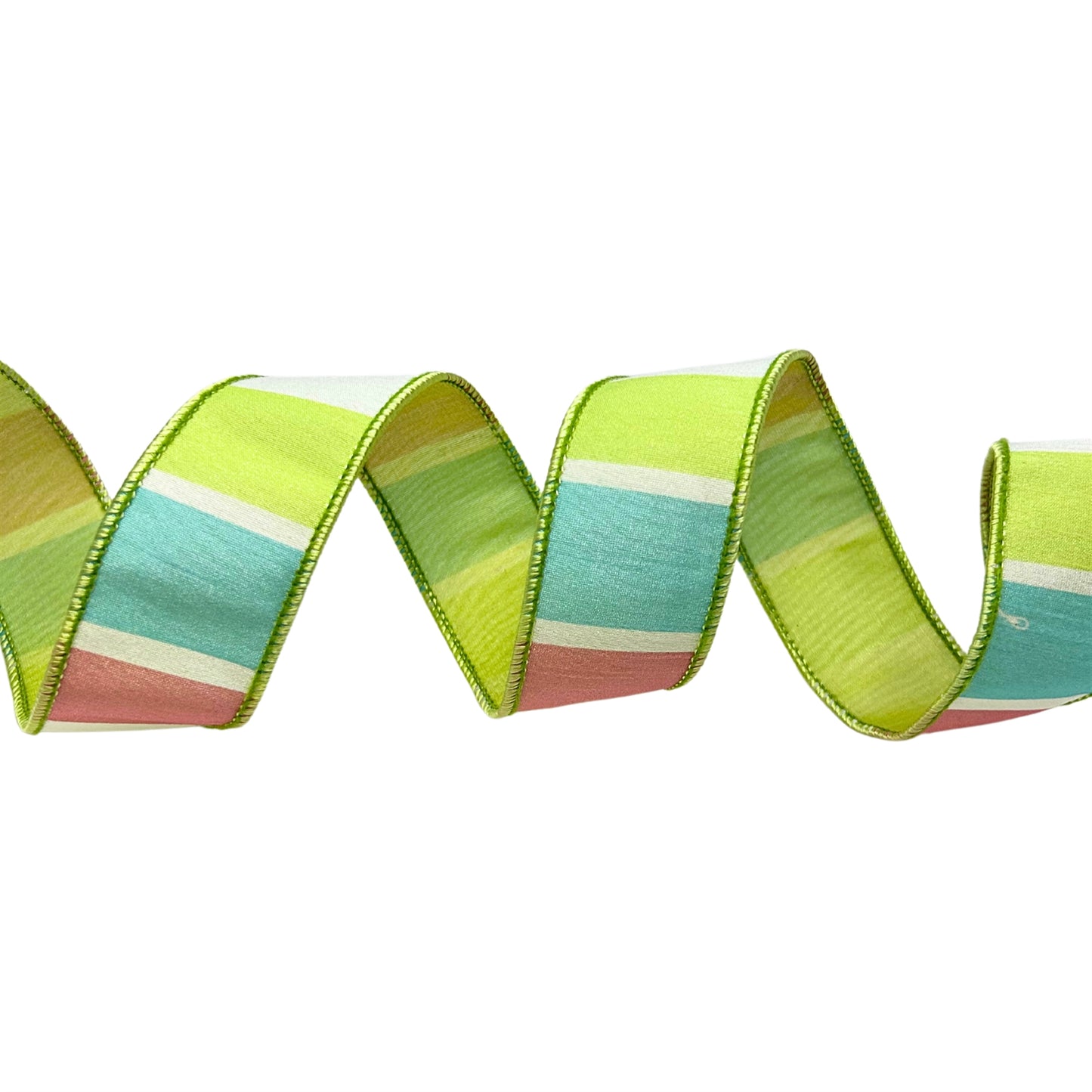 Spring Block Pattern 1.5'' X 10YD - Green/Blue/Pink Ribbon | IR