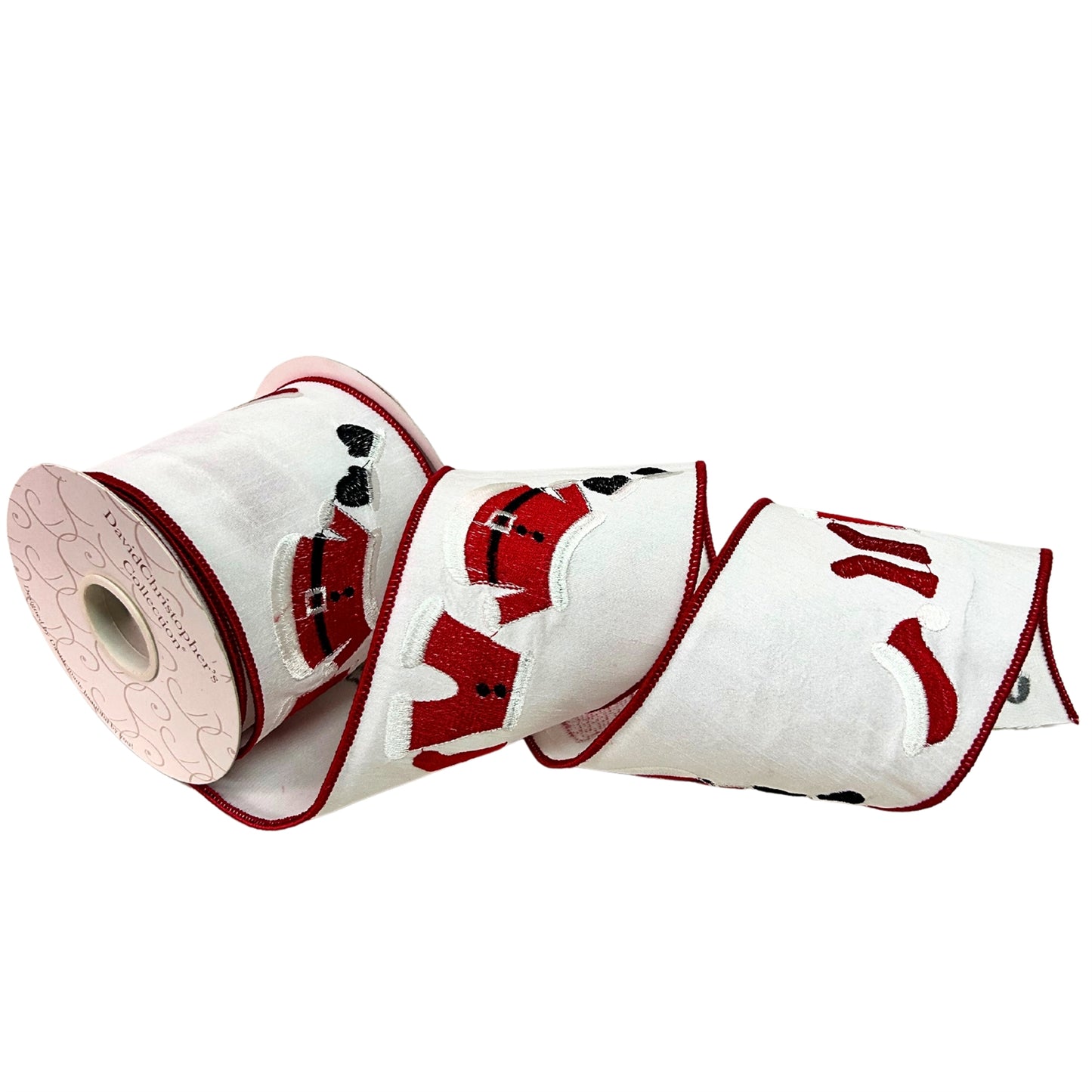 Santa's Suit Laundry Embroidered Ribbon 4''X10 YRD| IR