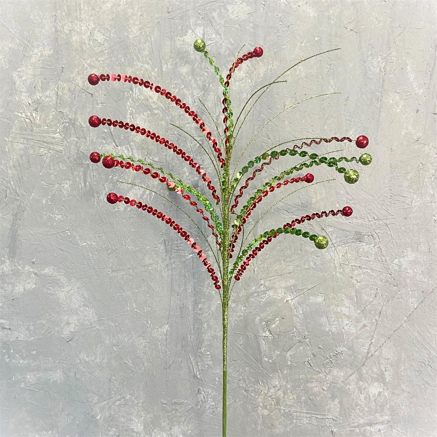 Sophisticated Sequin Ball Spray - Red/Apple Green | KS