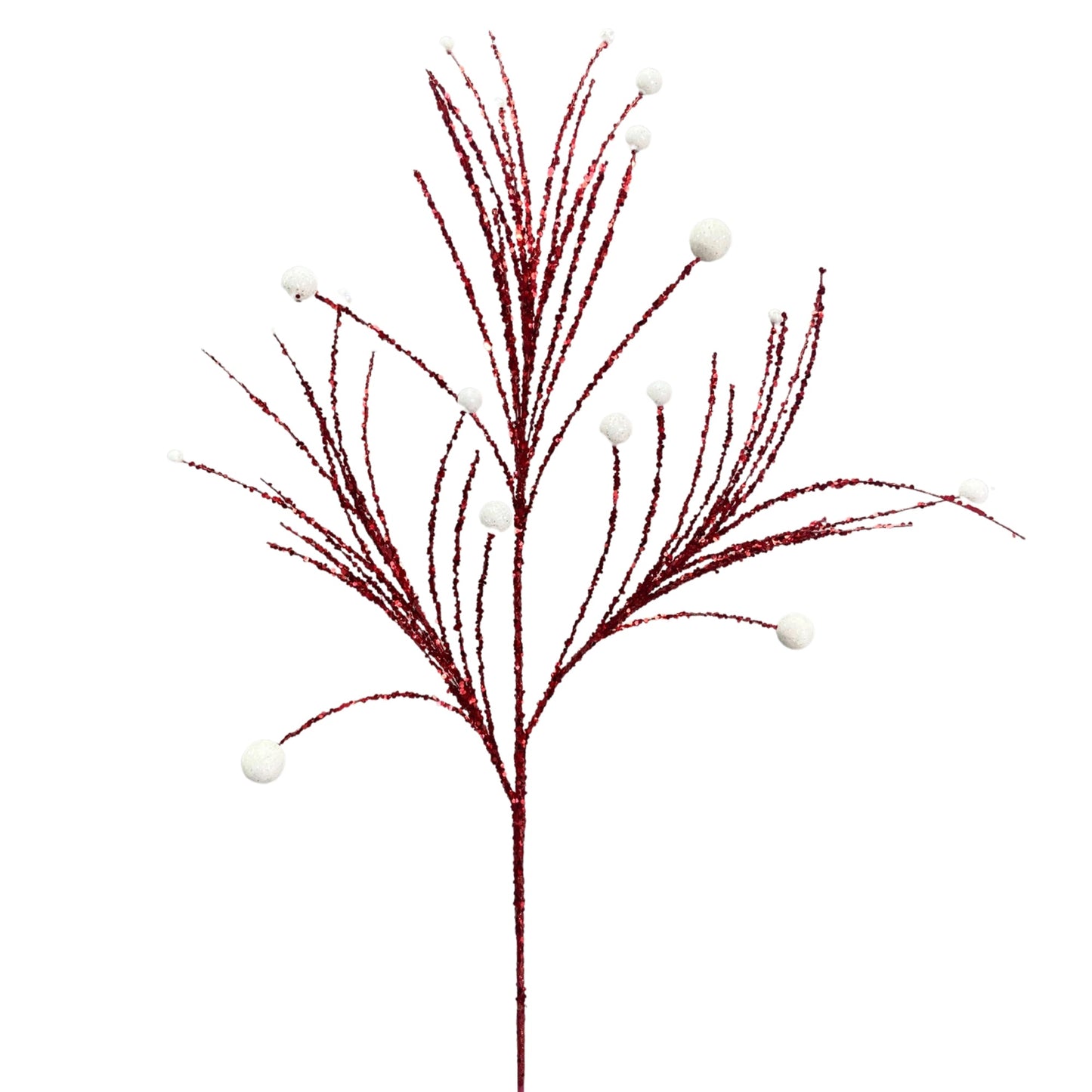 Wildly Perfect Twig Ball Spray 35" - Red/White | KS