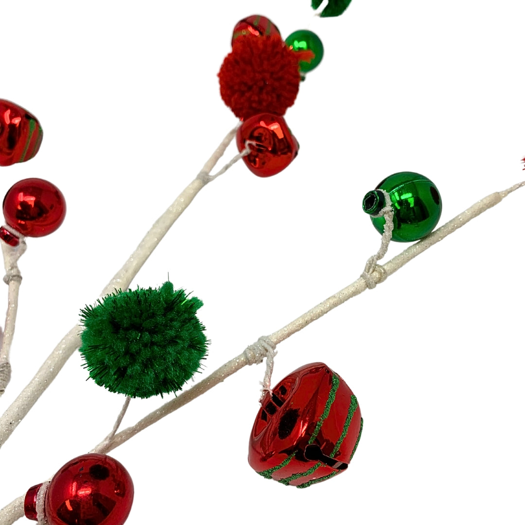 Jingle My Bells Spray 31” Red/White/Green | KS