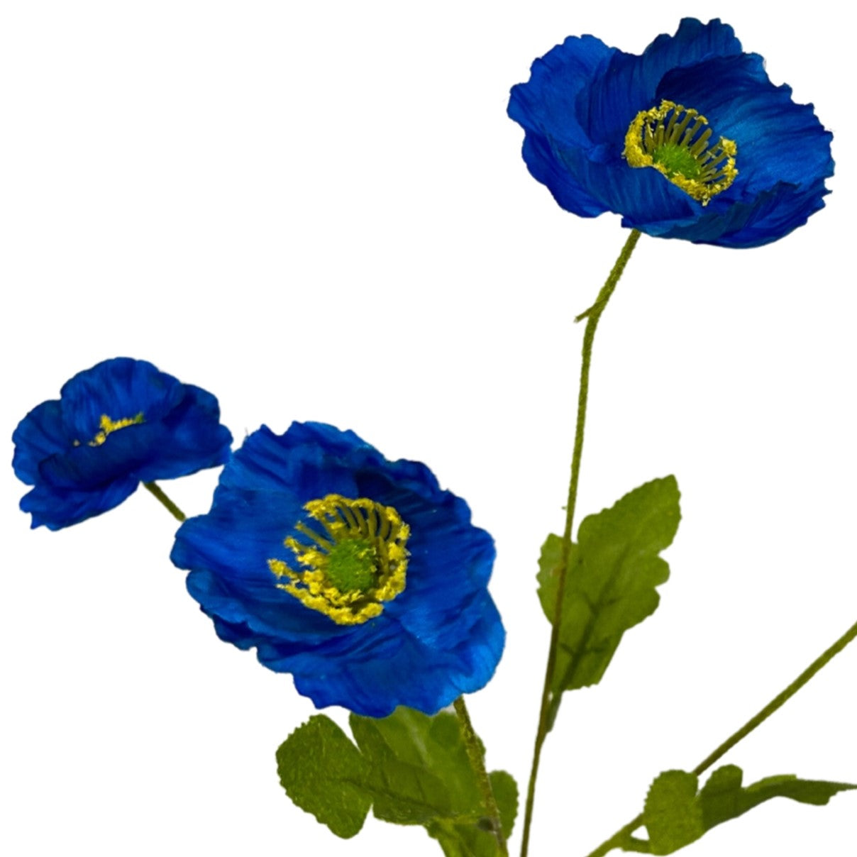 Flowering Fields Mini Poppy Spray - Blue - 23.5” |YSE