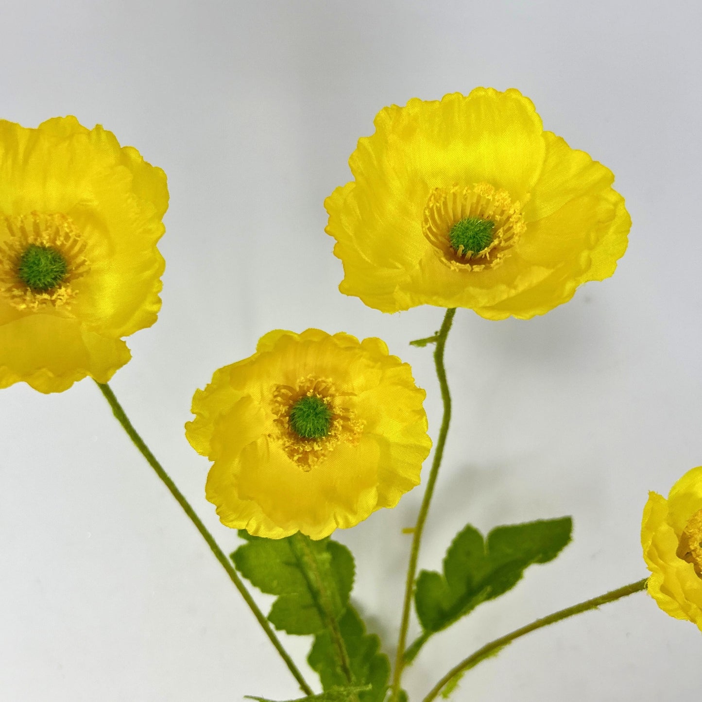 Flowering Fields Mini Poppy Spray - Yellow - 23.5” |YSE