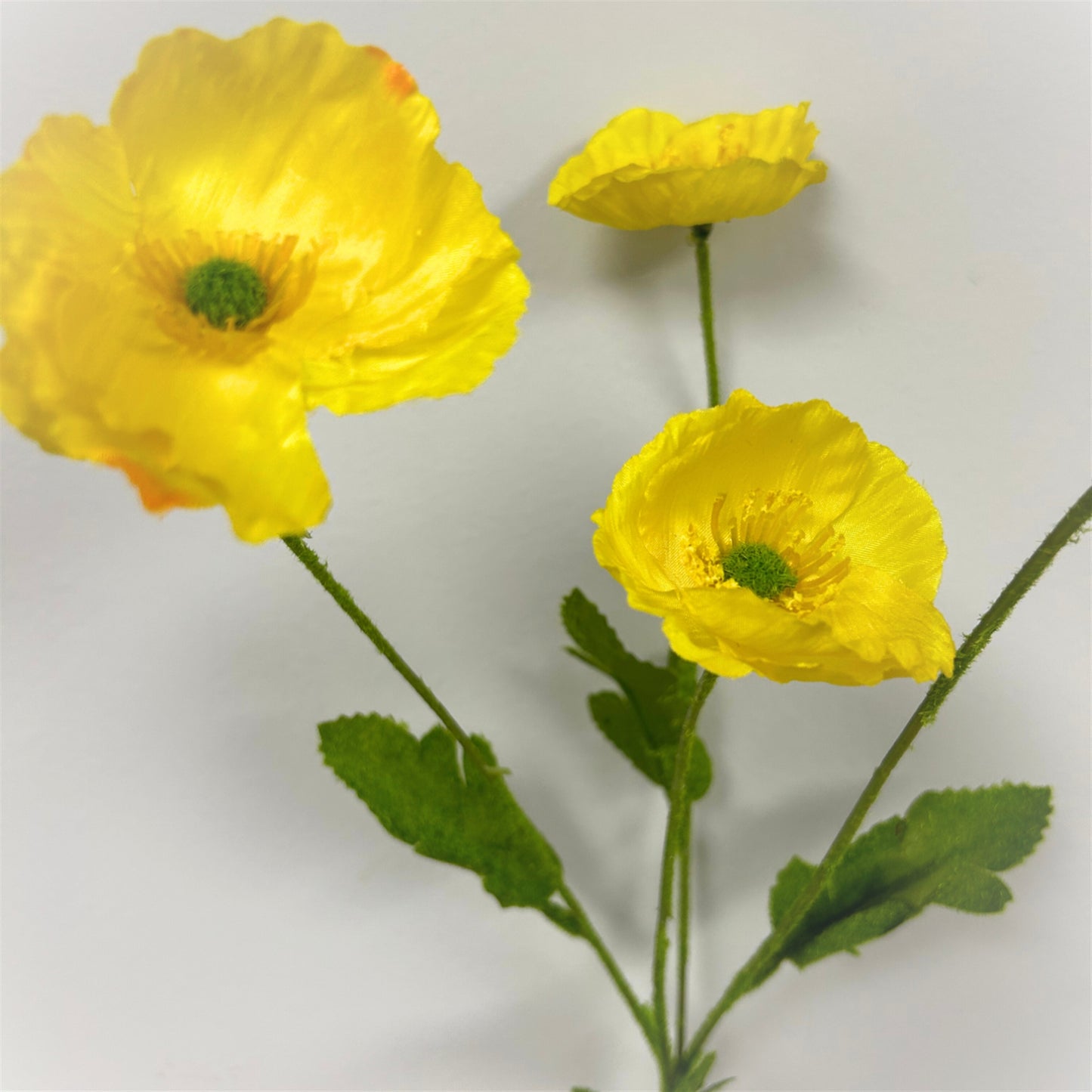 Flowering Fields Mini Poppy Spray - Yellow - 23.5” |YSE