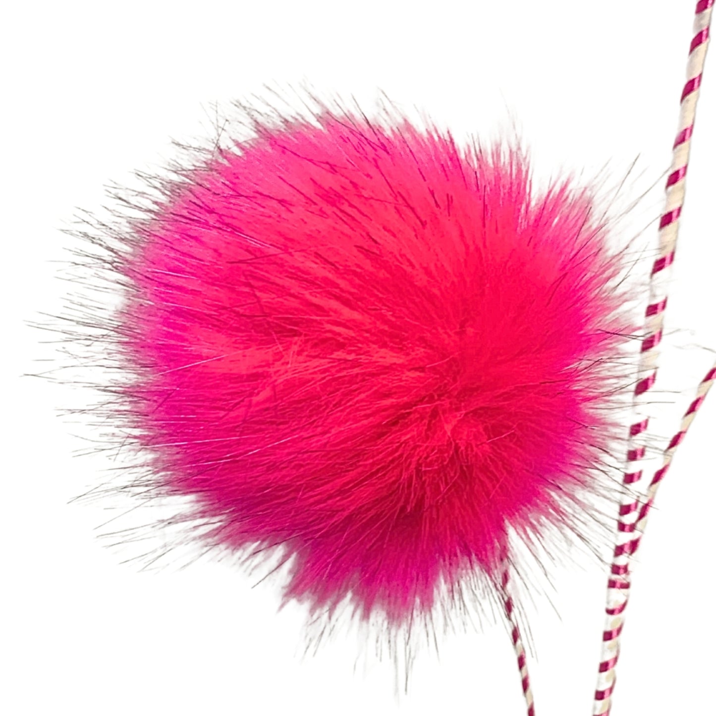 Fuzzy Truffle Trees Spray with 3 pom poms - Pink 36” |KS